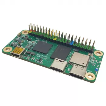 Vienplatnes dators ALLNET Radxa Zero 2GB RAM 8GB eMMC D2E8T ar nesalodētu pin header un ārējo antenu