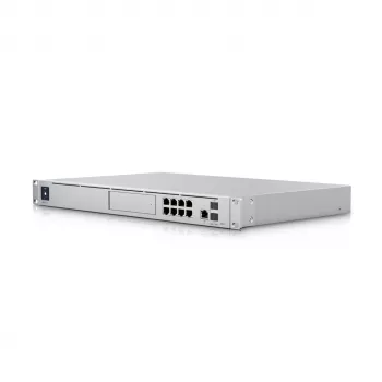 Vārteja UBIQUITI Dream Machine Special Edition — 1U plaukts, 8x RJ-45 LAN, PoE, 1,7 GHz CPU, 4 GB DDR4, 16 GB zibata, 3,3 cm skārienekrāns