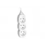 Tracer PowerCord pagarinātājs, 3 kontaktligzdas, 3m, balts