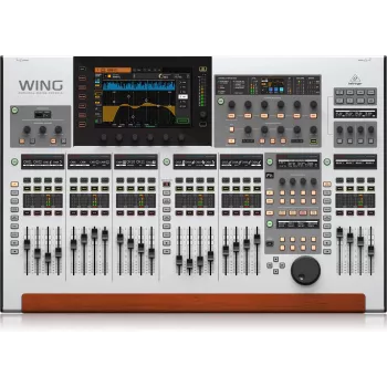 Behringer WING audio mikseris 48 kanāli 10 - 20000 Hz Sudrabs
