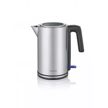 Elektriskā tējkanna SEVERIN WK 3449 — 1.7 L, 2400 W, nerūsējošais tērauds/plastmasa, melna-sudraba