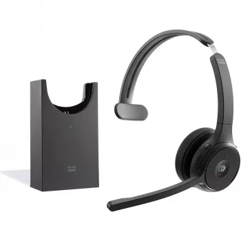CISCO Headset 721 Wireless SINGLE+STAND Carbon Black Usba B