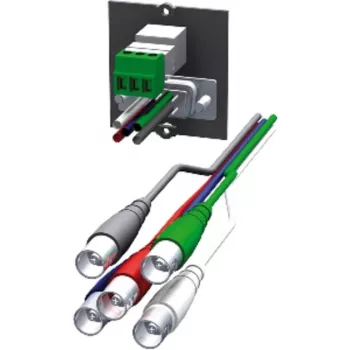 Pielāgojams modulis 1x VGA + 1x Stereo (melns, rakstāmgalda kontaktligzdām)