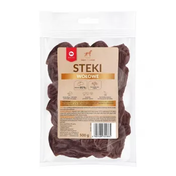 MACED liellopa steiki suņiem - kārums - 500g