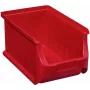 Uzglabāšanas kaste Allit Lagersichtbox 456209, 150×125×235 mm, sarkana, caurspīdīga priekšpuse