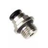 aqua computer Taisnais savienotājs G1/4 collas AG uz 6mm ID - Sudrabs