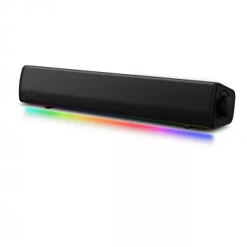 Sound Blaster GS3 kompakta spēļu skaņas josla ar RGB un SuperWide tehnoloģiju, USB barošana, Bluetooth 5.4, austiņu izeja PC un Mac