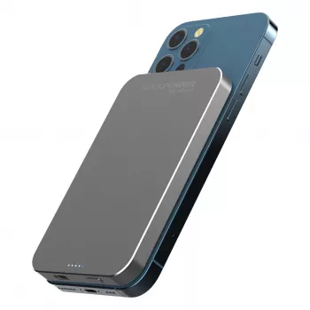 RealPower Powerbank PB-5000 MAG Grey 5.000mAh