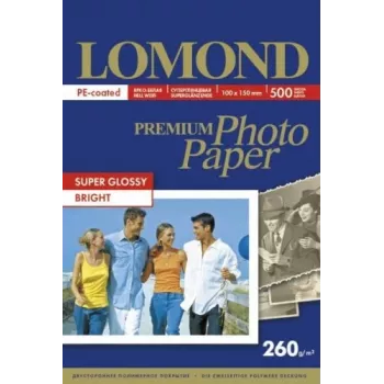 Foto papīrs Lomond Premium 260 g/m² 10×15 cm Super Glossy 500 loksnes
