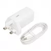 iBOX C-65 White, GaN 65W universāls lādētājs UK spraudnis