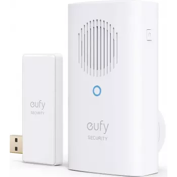Anker E8741021 Video Durvju Zvans 2K (Bezvadu) ar HomeBase 2 - Balts