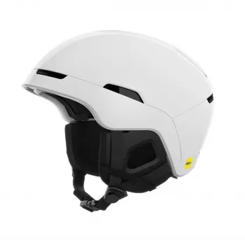 Atvērtā seja ķivere POC Obex MIPS — in-mold cietā čaula, M/L (55–58 cm), ABS čaula, EPS putas, matēti balta, 500 g
