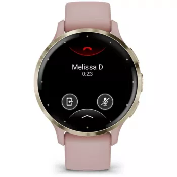 Garmin Venu 3S 3.05 cm (1.2 inch) AMOLED 41 mm Digitāls 390 x 390 pikseļi Skārienekrāns Zelts, Rozā Wi-Fi GPS (satelīts)