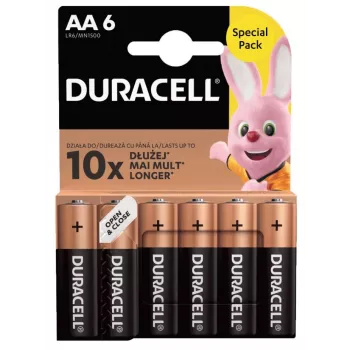 Bateriju komplekts Duracell Basic AA / LR6 — 6 gab. (sārmainās)