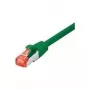 Tecline Patch-Cable RJ-45 (Tēviņš) uz RJ-45 (Tēviņš) 1.5 m SFTP PiMF CAT 6 Halogēnu nesaturošs, Snagless Zaļš (715015G)