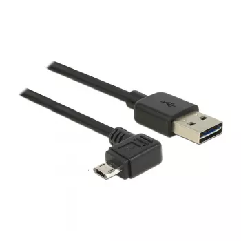 USB kabelis DeLOCK 83847 USB 2.0 0,5 m USB A Micro-USB B Melns