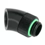 Barrow 45° grozāms adapteris G1/4 AG uz G1/4 IG, melns (TWT45-B01 b)