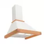 Sienas nosūcējs AKPO WK-4 Rustica Eco 60 cm, izvads/cirkulācija, max 425 m³/h, tērauds/koks, bronza