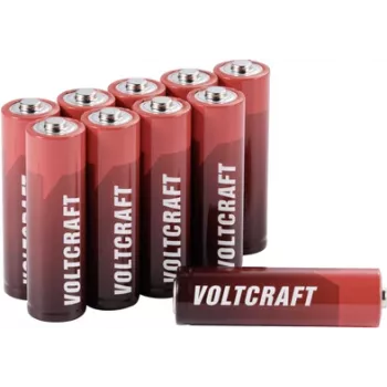 VOLTCRAFT Industrial LR6 Mignon (AA) baterija, sārma-mangāna, 3000 mAh, 1,5 V, 10 gab. (VC-14066385)