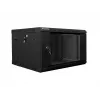 Sienas stiprinājuma skapis LANBERG WF02-6606-10B 6U 600x374.3x600 mm nerūsējošais tērauds melns