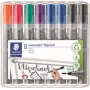 Flipchart marķieris Staedtler 356 WP8 X, jauktas krāsas, 2.0 mm gals