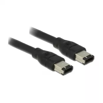 FireWire kabelis DeLOCK 83273 0.5 m 6-p Melns