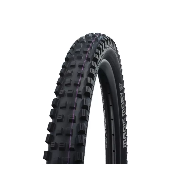 Schwalbe Magic Mary HS 447, 27.5 collu, MTB, Tubeless-Ready riepa, Salokāms karkass, Kalnu, Bezceļu, Melna, Violeta