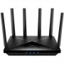 Galda maršrutētājs Cudy WR11000 — trīsjoslu 2.4/5/6 GHz, Wi‑Fi 7, 4× 2.5 Gigabit LAN, 5765 Mbps 6 GHz joslā, 512 MB RAM