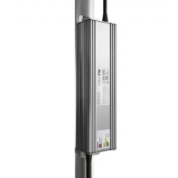 Āra barošanas adapteris MikroTik MTP250-53V47-OD 250W, ieeja 100–240V, cinka korpuss, kompakts 240×46,5×69 mm