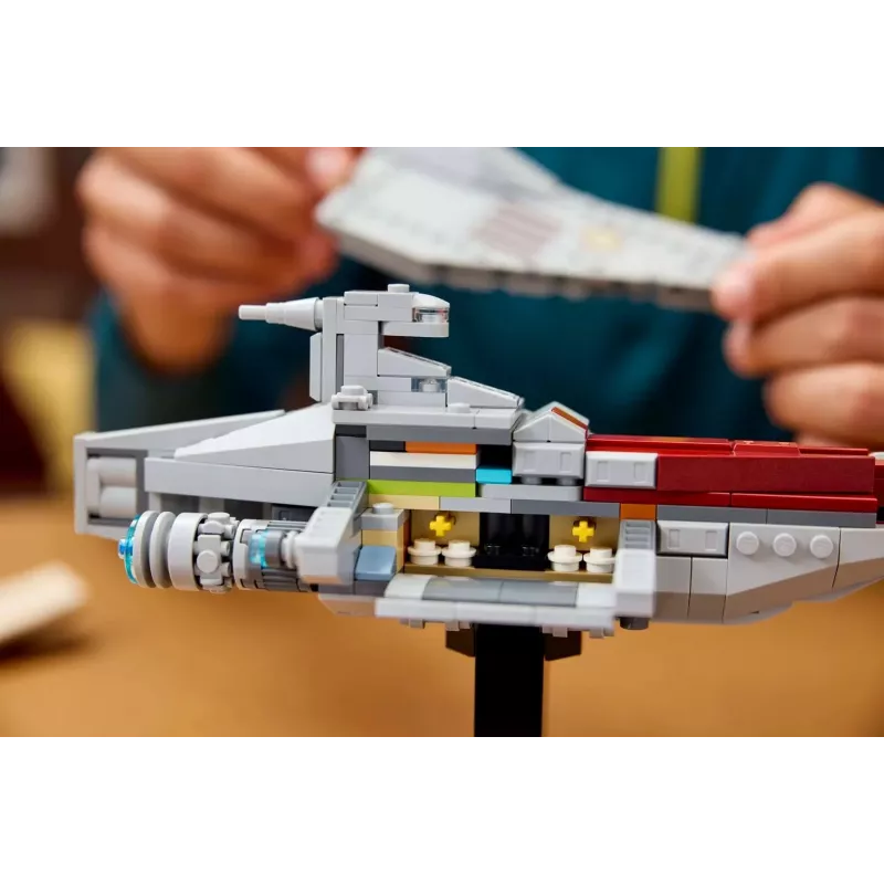 LEGO Star Wars Acclamator-klases uzbrukuma kuģis komplekts 75404 — būvēšanas komplekts, 450 gabali, eksponāta modelis 130×150×230 mm
