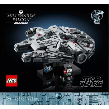 LEGO Star Wars Millennium Falcon 75375 modelēšanas komplekts — 1351 detaļas, 18+, 190×240×130 mm