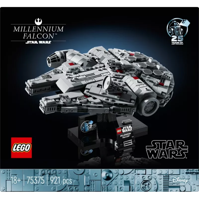 LEGO Star Wars 75375 Millennium Falcon konstruktors, 921 detaļa, 18+, 190×240×130 mm