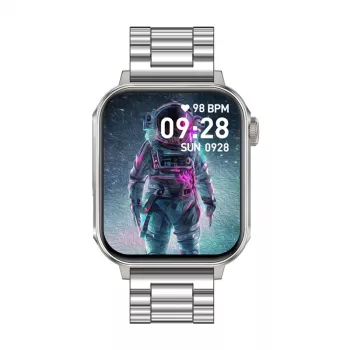 Viedpulkstenis Colmi P80 Steel Silver ar Bluetooth un sirdsdarbības monitoru