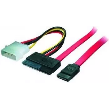 shiverpeaks 0,5m SATA 22-pin SATA 7-pin + 4-pin Molex Melns - Sarkans - Balts - Dzeltens SATA kabelis (BS-78237)
