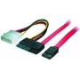 shiverpeaks 0,5m SATA 22-pin SATA 7-pin + 4-pin Molex Melns - Sarkans - Balts - Dzeltens SATA kabelis (BS-78237)