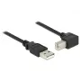 USB kabelis DeLOCK 2m USB 2.0 USB A USB B Melns