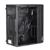 Akyga AK36BK Micro ATX datora korpuss, Micro ATX / Flex ATX / Mini ITX, USB 3.0 + USB 2.0, bez barošanas bloka, melns