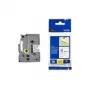 Brother TZE-S121 stipras saķeres laminēta lente - 9 mm etiķešu lente