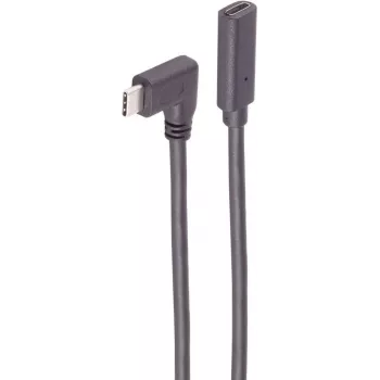 ShiverPeaks SHVP BS13-54025 - USB 3.2 kabelis 90° C spraudnis uz ligzdu 1,0 m