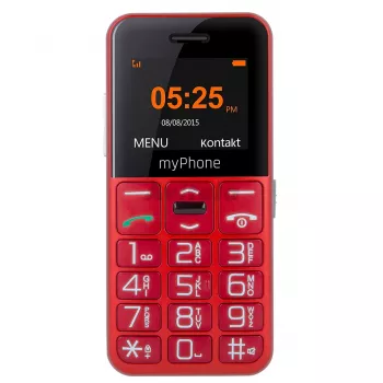 myPhone Halo Easy 4.32 cm (1.7 inch) 70 g Pelēks, Sarkans Vienkāršs telefons
