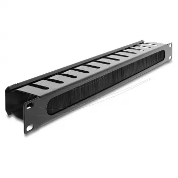 Patch panel DELOCK 67628 1U, melns neilons, 483 mm dziļums, 70x44.5 mm