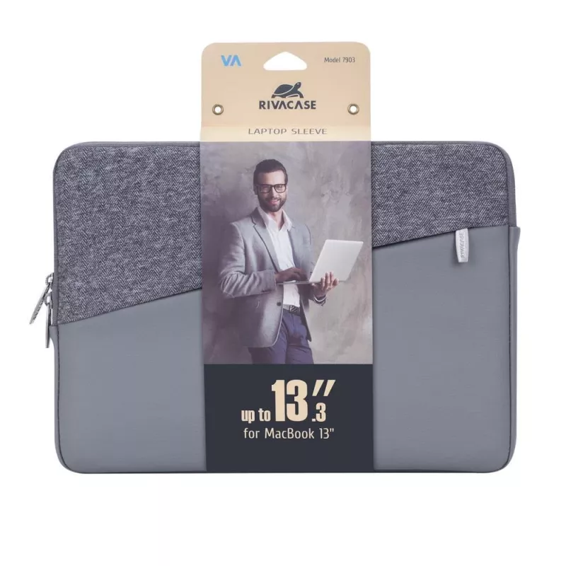 Rokassomas maciņš Rivacase 7903 33.8 cm (13.3 collu) Pelēks