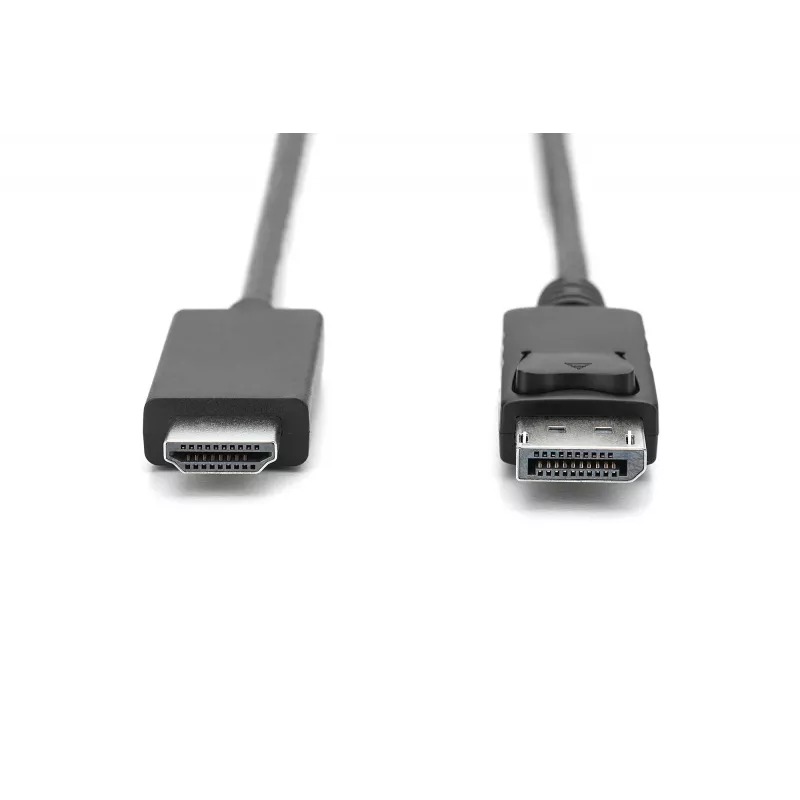 Adaptera kabelis DisplayPort 1.2 ar fiksatoru 4K 60Hz UHD DP/HDMI A M/M melns 2 m