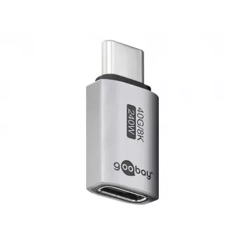 Goobay USB-C savienotājs taisns USB4 spraudnis>ligzda (74447)