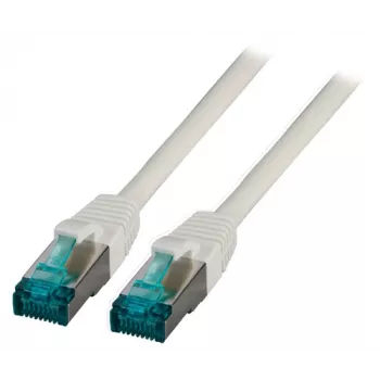 EFB-Elektronik RJ45 savienojuma kabelis Cat.6A S/FTP LSZH Pelēks 20m