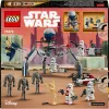 LEGO Star Wars Clone Trooper & Battle Droid Battle Pack ar ātrumvelosipēdu, 4 minifigūrām un 5 figūrām