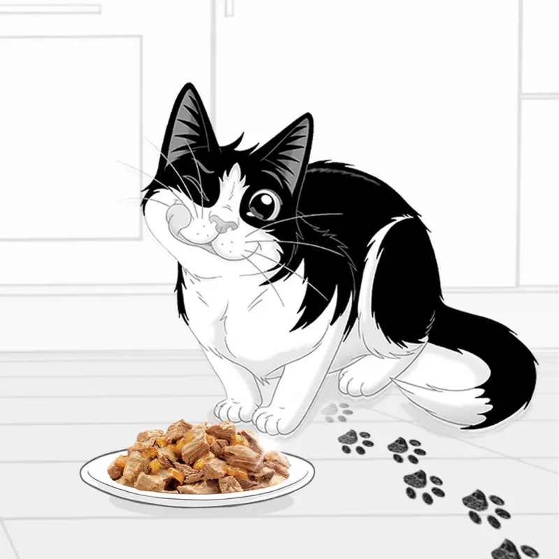 Purina Felix Fantastic mitrā barība kaķiem ar vistu želejā, 85 g