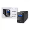 Qoltec Monolith nepārtrauktās barošanas avots (UPS) Double-conversion (Online) 1 kVA 600 W 2 SCHUKO kontaktligzdas