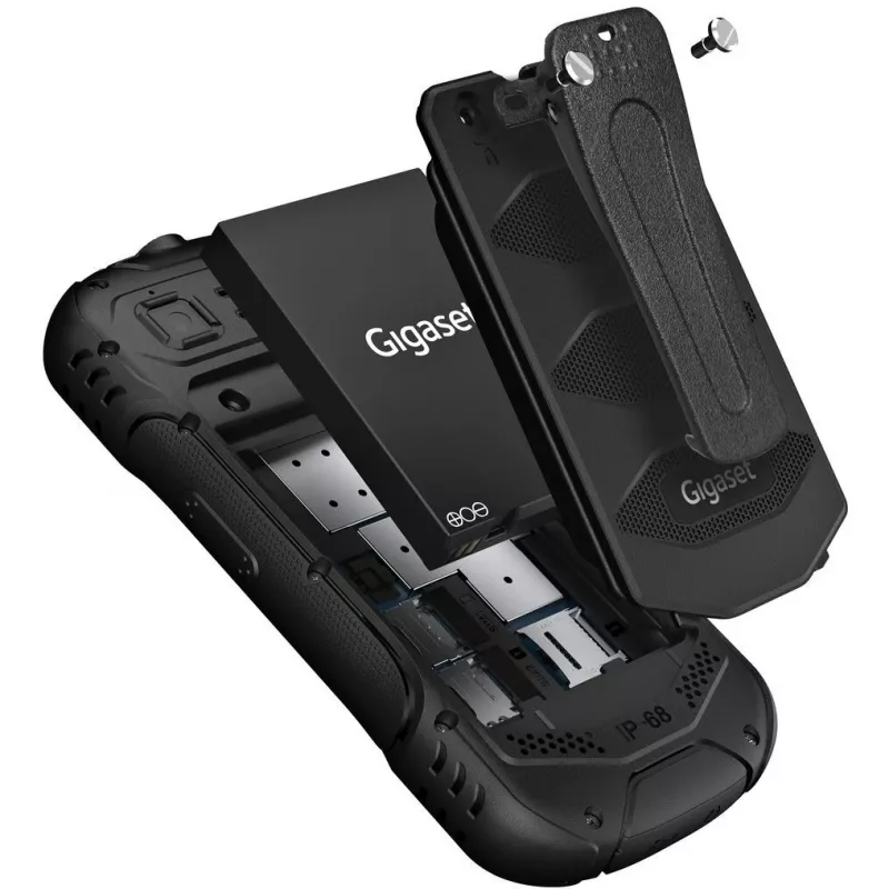 Gigaset GLX 8 Active Duo melns - mobilais telefons - 2500 mAh (L36853-H1223-R101)