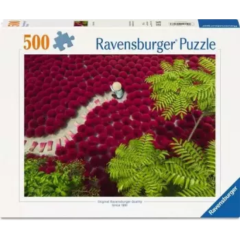 Puzle Ravensburger A Sea of Red — 500 gabali, Māksla, 12+